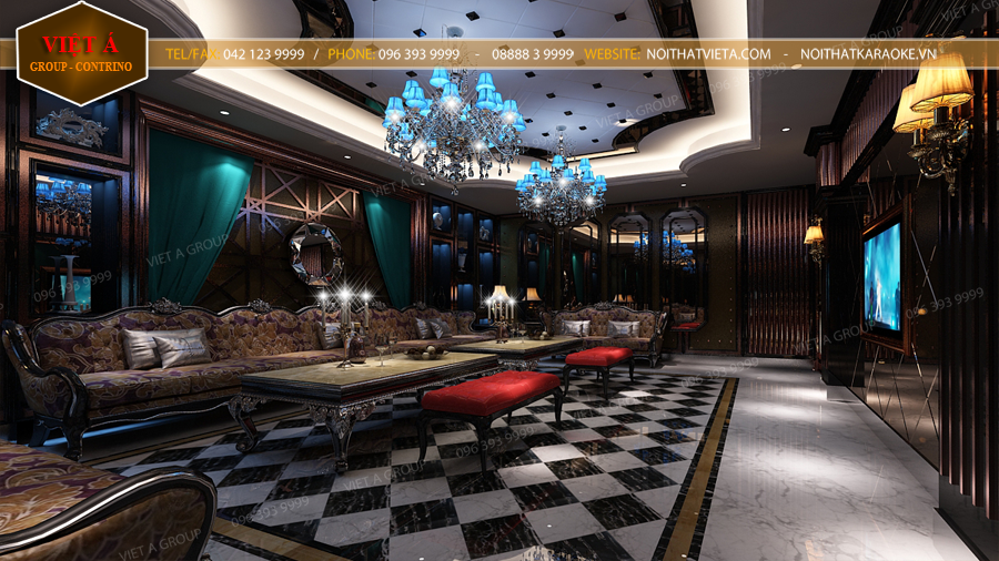 Thiet Ke Phong Karaoke Luxury  V020